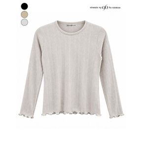골지 러플 티셔츠 NQ9TS018M0_P438561644