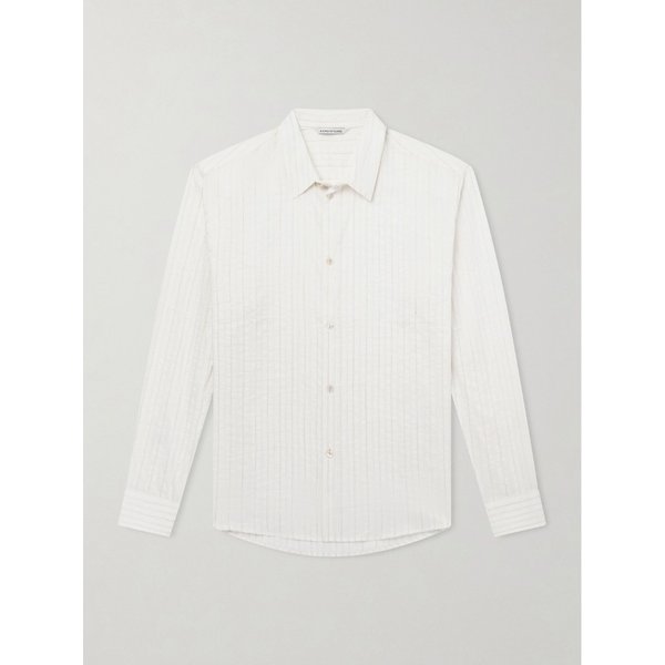 어 카인드 오브 가이즈 풀비오 핀스트라이프 코튼 실크 리넨 블렌드 셔츠 46376663162995915