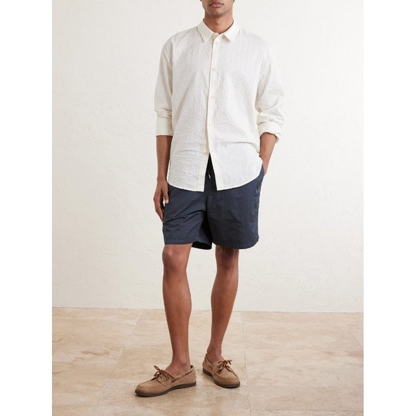 어 카인드 오브 가이즈 풀비오 핀스트라이프 코튼 실크 리넨 블렌드 셔츠 46376663162995915