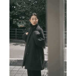 raglan sleeves half coat_charcoal