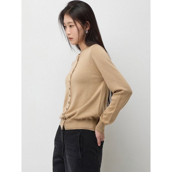 [Online Exclusive] 프론트 버튼업 라운드넥 가디건_SAKCE1611BG