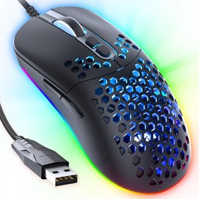 Varbmt V306 70g PC 7200 DPI LED RGB USB 7 PC, 윈도우 10, 8, 7, 비스타, XP, 맥 솔리누