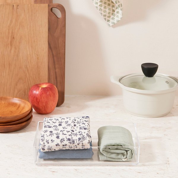 투명 깔끔 아크릴 수납함 24.6x16.4x5cm J52N903106200