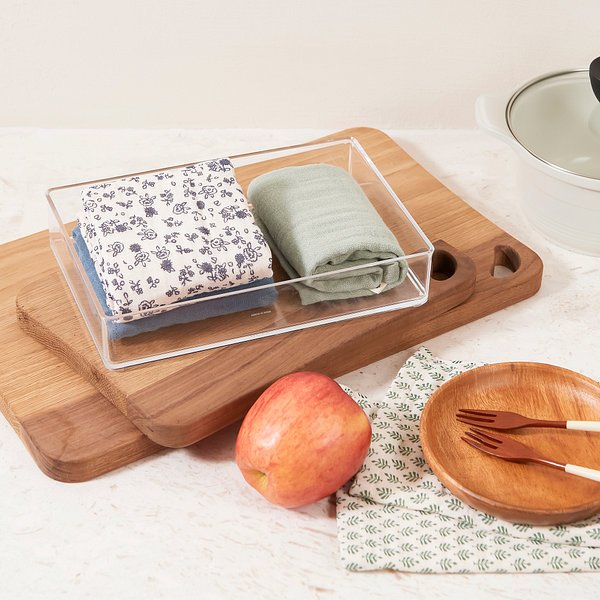 투명 깔끔 아크릴 수납함 24.6x16.4x5cm J52N903106200