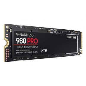 SAMSUNG 980 PRO 2TB PCIe NVMe 4세대 내장 게임 SSD M.2 (MZ-V8P2T0BAM)