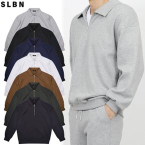 SLBN 남녀공용 베이직 반집업 카라 맨투맨 Model No_SB041