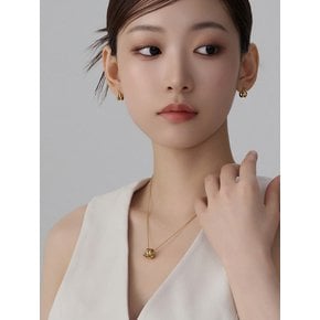 트리플 볼드 웨이브 목걸이