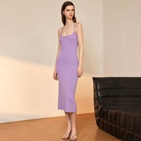 YY_Sleeveless slip knit dress_PURPLE