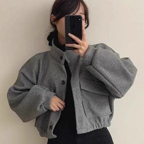 여자코트 가오리핏 크롭 코트가을 겨울 데일리 아우터 여자 숏