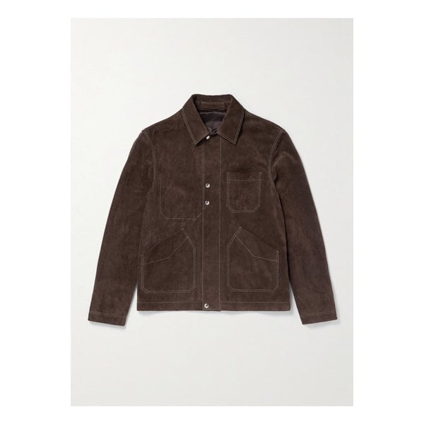 미스터 피 크로스타 스웨이드 초어 재킷 브라운 46376663162904133