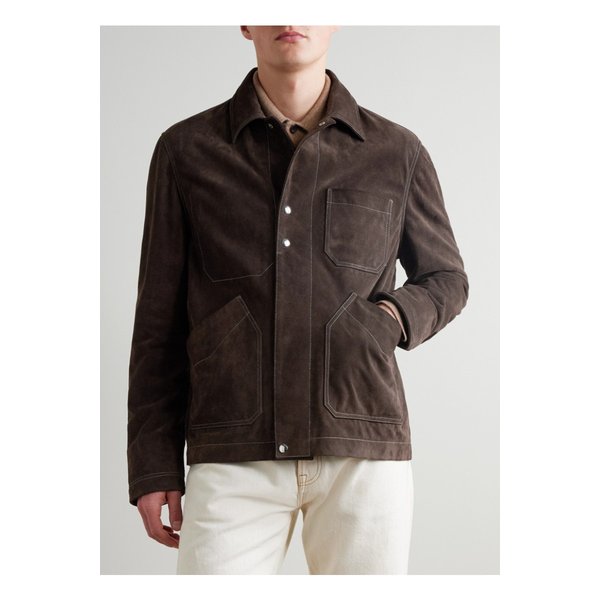 미스터 피 크로스타 스웨이드 초어 재킷 브라운 46376663162904133