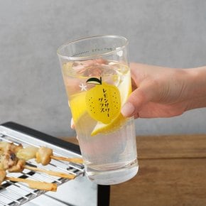 도요사사키 레몬사와 메이커 유리컵 하이볼잔 435ml