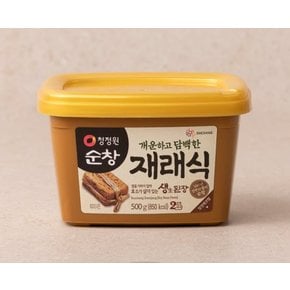 순창 재래식 생 된장 500g(사각)