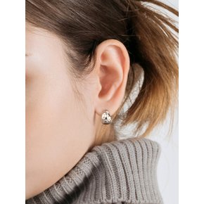 14K 플럼프볼륨 링 귀걸이