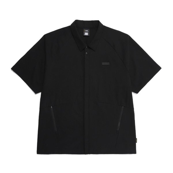 [여주점] N252MSH350 마이크로 에어닷 세미오버핏 셔켓 CARBON BLACK