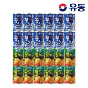 [유동] 꽁치 400g x12개 +황도슬라이스 400g x12개