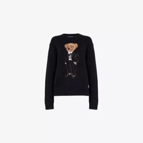 5463037 Ralph Lauren Party Bear long-sleeve wool and cashmere-blend jumper