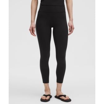 룰루레몬 40% ▼ 룰루레몬 Align™ 사이드 스트라이프 타이츠 24 *아시아핏 - BLK/WHT