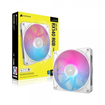 엠지솔루션 커세어 iCUE LINK RX140 RGB Expansion Fan (WHITE)