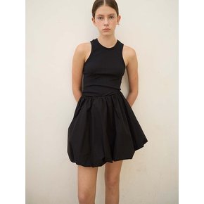 2 Way Balloon Skirt Top Mini_Black