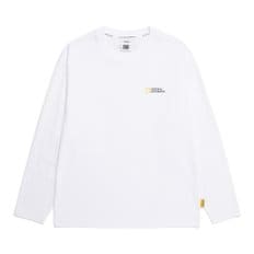 N255UTS901 수피마 세미오버핏 긴팔 티셔츠 WHITE