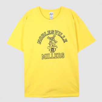 와일드동키 노블스빌 반팔 티셔츠 옐로우 T-NOBLESVILLE YELLOW