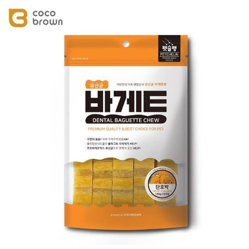 스틱껌 치석제거 강아지간식 개껌 단호박 120g