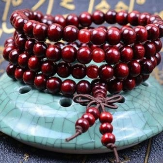  연꽃나무 불교 데일리 염주 악세서리 클래식 팔찌 6mm (WFJBVR1)