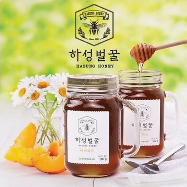 [거창북부농협] 100%국산 농협 하성벌꿀(캐닝머그잔/잡화) 500g 4병