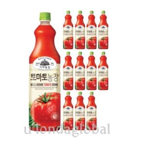 가야농장 토마토 농장 건강 주스 음료 1.5L 12개