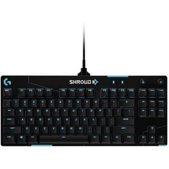 Logitech 영국 로지텍 기계식키보드 Logitech G PRO TKL Shroud Edition Mechanical Gaming Keyboard QWER