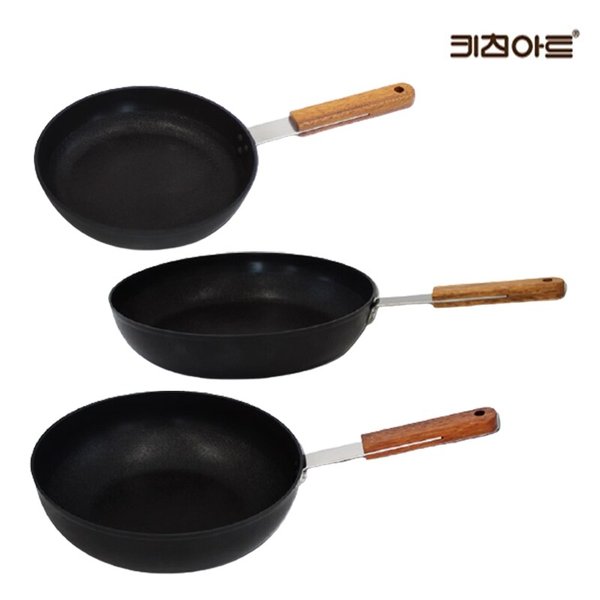 포르트 인덕션가능 후라이팬세트 3종A(후20+26+궁26) 인덕션후라이팬