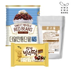 통단팥 빙수세트 (더알찬통단팥 850g+콩고물 200g+찹쌀빙수떡 300g)