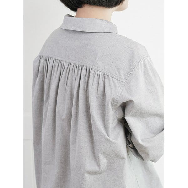 코튼 옥스포드 풀오버 셔츠 블랙