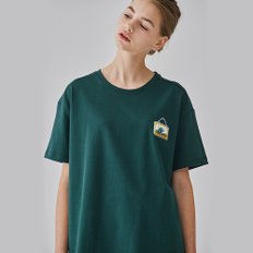 [지미테일러] Women 고흐 베드룸 액자 T-shirt 명화 반팔티 (green)