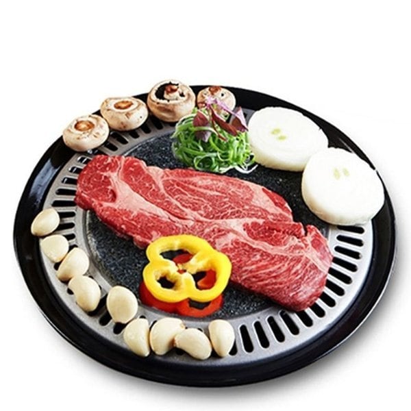 고기 불판 삽겹살 불판 주물럭 돌판 구이팬 그릴 32cm (W9BFAC7) - SSG.COM