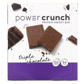 BNRG Power Crunch 프로틴 에너지 바 트리플 초콜릿 바 12개 각 40g(1.4oz)