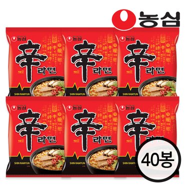 농심 신라면 멀티 봉지라면 120g X 40개입