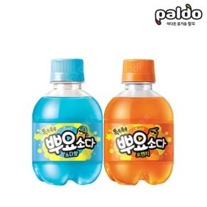 팔도 뿌요소다 소다 245ml X 12PET + 뿌요소다 오렌지 245ml X 12PET 탄산음