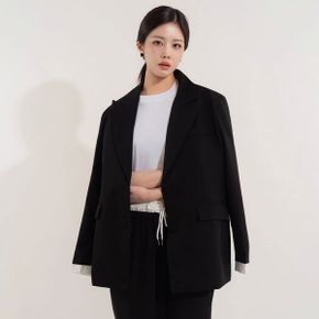르에반 루즈핏 원버튼 자켓 밴딩슬랙스 셋업_P436409632