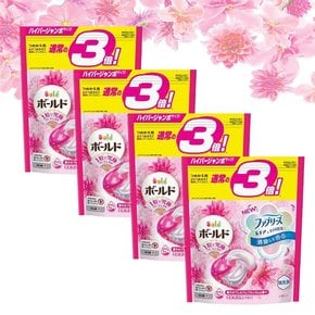 일본 캡슐 세탁 세제 4D젤볼 핑크 프리미엄블러썸 33개입 x 4팩