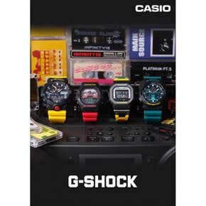 G-SHOK (카시오) 손목시계 () 웹 리미티드 믹스 테이프 시리즈 DW-5610MT-1JF 여성용, 멀티 컬러