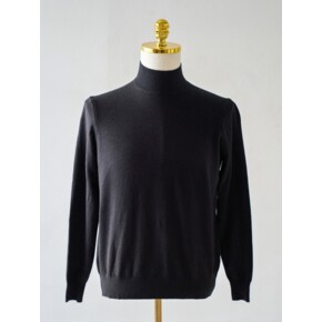 Half Turtleneck Knit Black / ALCKT001