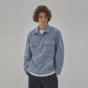 DENIM SAFARI PIGMENT JACKET BLUE