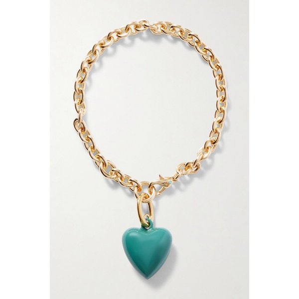 록산느 애슐린 미니 푸피 하트 골드톤 에나멜 팔찌 46376663162972385