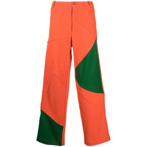 키코 코스타디노브 Orange Aspasia Panelled Trousers KKAW23T0415 TP716554995