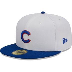 [해외] 1050797 뉴에라 모자 MLB [시카고 컵스] Optic 59FIFTY Fitted Hat - White/Royal