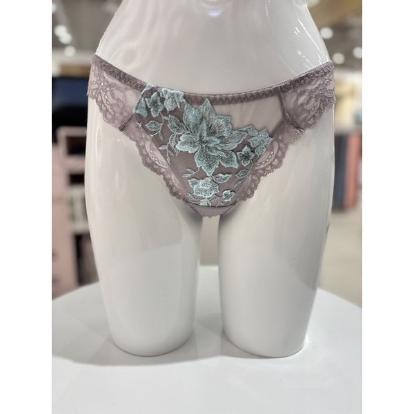 [여주점] 와코루 화려한 플로럴 자수 레이스 T 끈 티 팬티 [WPT2050T] GY