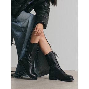 MOON  LACE-UP ANKLE BOOTS 22F10BK 문 레이스업 앵클부츠