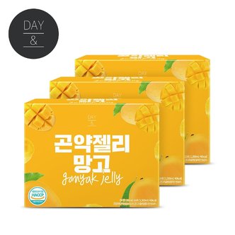 참앤들황토농원 데이앤 망고 곤약젤리 130ml x 10포 3박스(총30팩)